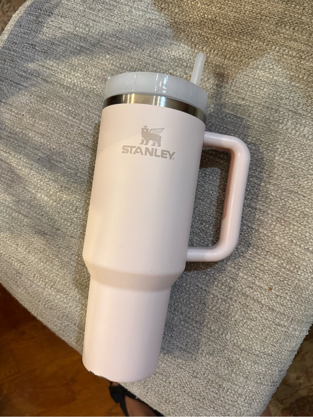 Stanley Blush Pink Insulated Travel Mug with Handle